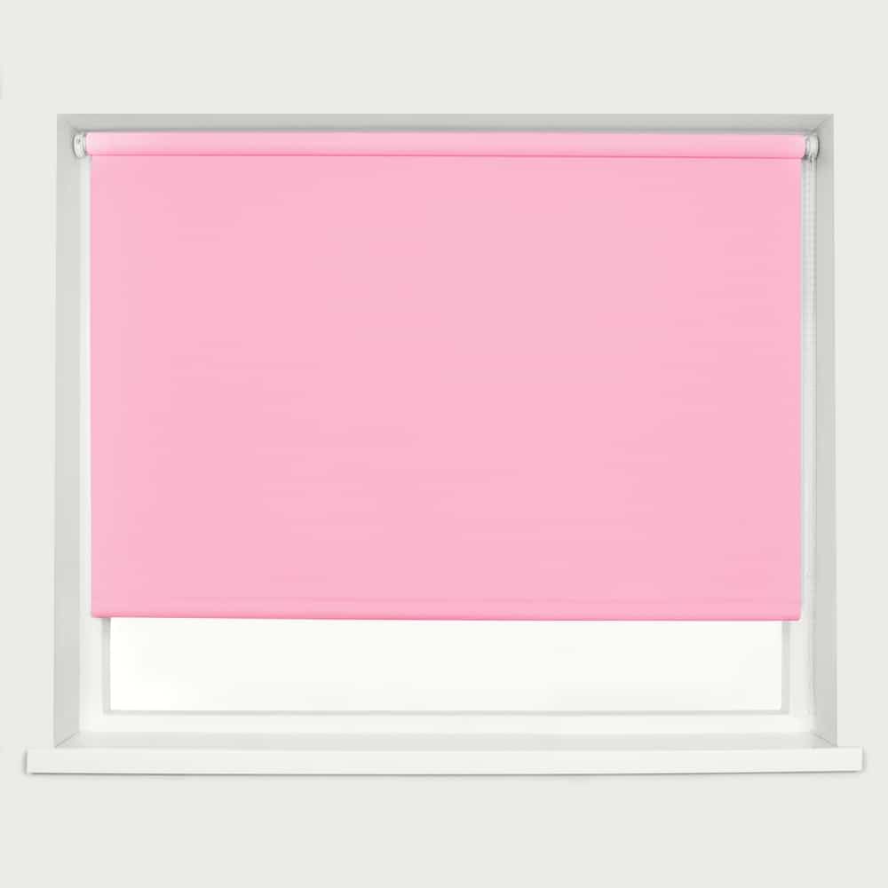 Blackout Roller Blind - Pink / 160cm / 210cm