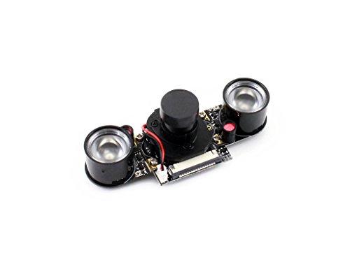 Waveshare Newest Raspberry Pi IR-Cut Camera Module Kit 5MP OV5647 Sensor Supports Night