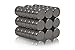 MAL & EIGHT- 60 extra starke Neodym Magnete, Schwarz 6mm x 3mm kleine mini Magneten- Selbstklebende Magnete für Büro, Kühlschrank, Whiteboard, Pinnwand, Basteln, Magnettafel, Tischdecken klammern