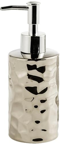 Riazdiw ソープボトル ホテル シャンプーボトル 280ml/380ml セラミック 詰め替えボトル 液体 陶器 キラキラ ソープディスペンサー 洗剤入れ シャンプーボトル 詰め替え容器 豪華 ハンドソープボトル ポンプボトル ボディソープ 押しタイ