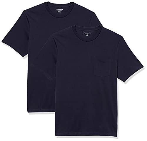Image of Amazon Essentials Men's Short-Sleeve Crewneck Pocket T-Shirts