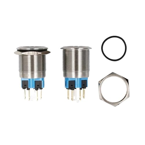 Interrupteur de précision 22mm en acier inoxydable étanche 6V