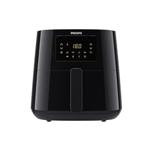 Philips Essential Airfryer XL – 6.2L, Fritteuse ohne Öl, Rapid Air Heißlufttechnologie, Touchscreen, NutriU App mit Rezepten (HD9270/90), 2000 W, ‎15 x 15 x 14 cm, Schwarz
