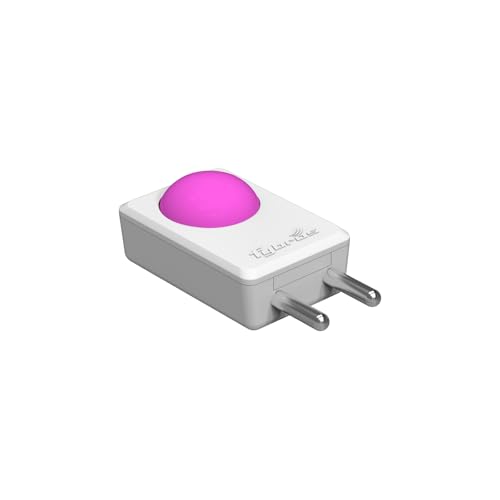 Image of FYBROS Bloom Pro LED Night Lamp | 0.5W | Pink Light | Indirect Lighting | 2-Pin Plug | Energy Efficient | Low Power Consumption | Ideal for Bedroom, Kids Room, Hallway | Pack of 1