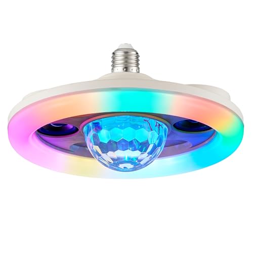 HARPER LIVING Ampoule LED RVB E27 avec haut-parleur, 30 W 2400 lm Bluetooth avec télécommande, changement de couleur, ampoule disco pour fête, anniversaire, karaoké,...