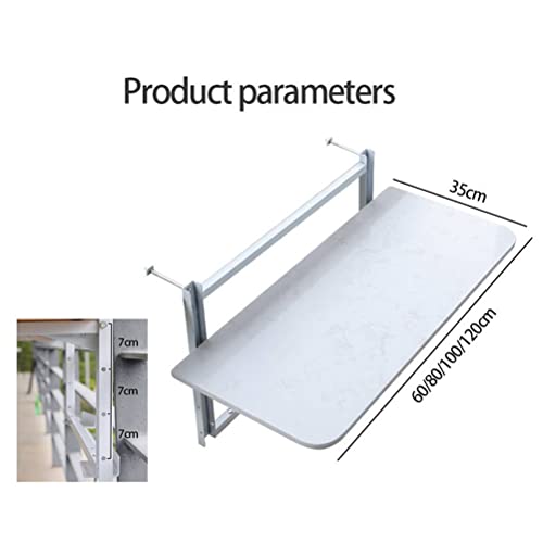 Table de balustrade de balcon meuble suspendu gain de place - 3