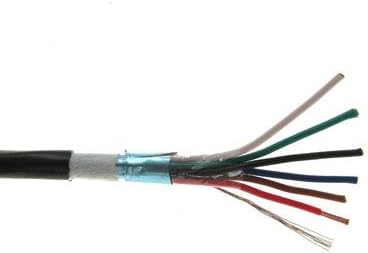 6C/18 AWG BC Stranded Shielded Direct Burial- Black- 1000 FT Spool Distributed by NAC Wire and Cables