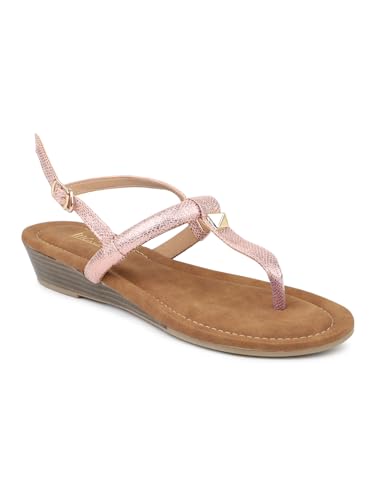INC.5 Women Rose Gold Textured Open-Toe Wedges (B0CKM1WTXM) Amazon Price History, Amazon Price Tracker