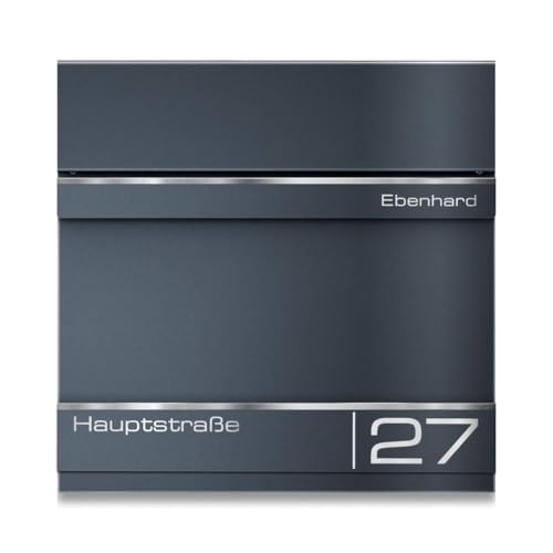 Metzler Briefkasten Anthrazit RAL 7016 mit...