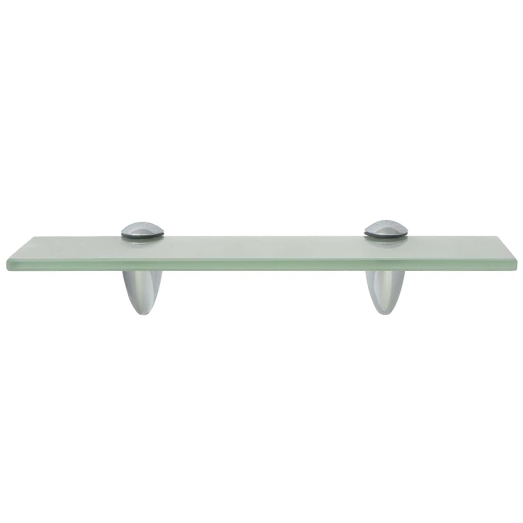 2 Stück Schwebende Regale 30x20x0,8 cm Bad Regal Ablagen Regal Glas Schwebend für Wohnzimmer Badezimmer Wandregal Glas Mattiertes Weiß Gehärtetes Sicherheitsglas Glasplatte Tisch
