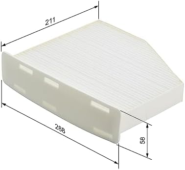 Bosch M2097 Filtre d'habitacle standard - Contre le pollen et la poussière pour un air plus propre à l'intérieur du véhi