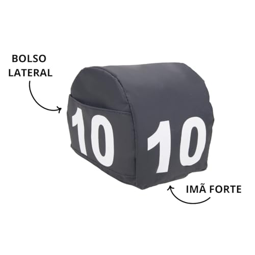 Prisma Estacionamento Numerado 1 Ao 10 Com Imã (Preto)