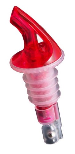 1 oz. Red 3 Ball No Collar Measured Pourers