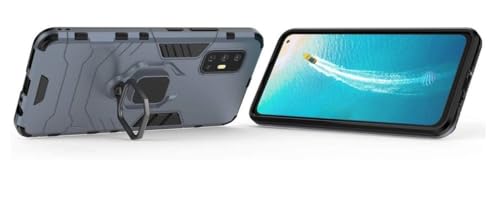 Image of ONELIKE 360 Shockproof Slim Drop Full Body Protection Robot Ring Phone Back Cover for vivo 1919 / vivo V17 - Blue