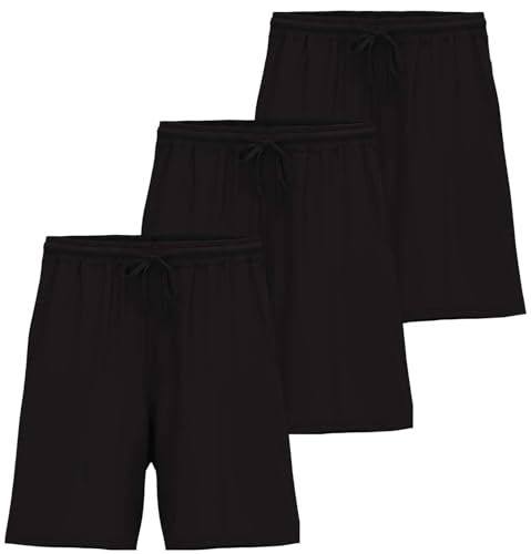 Image of 3 Pack Men's Pajama Shorts Sleep Lounge Casual PJ Comfy Cooling Pockets
