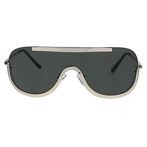 JuicyOrange Retro Modern Fashion Sunglasses Unisex Oversized Shield Frame UV 400