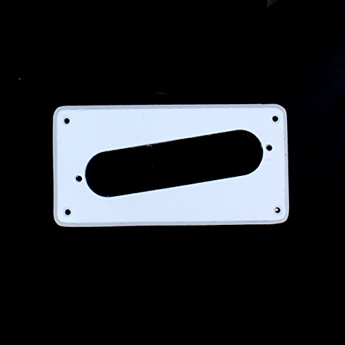 Humbucker To Strat Style Pickup Adapter Ring,reverse Slant, 1ply White