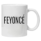 Acen Feyonce Beyonc Mug de mariage Motif Fiance Cadeau fantaisie 283,5 g Tasse  caf, th, cramique, blanc, 5 x 8 x 5 cm