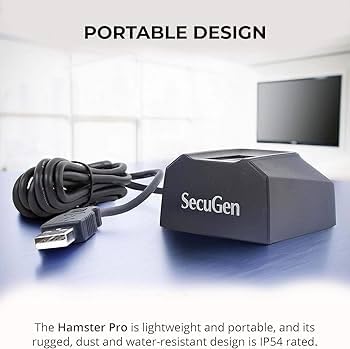 Image of Secugen Hamster HU20 /Pro20-AP Biometric Finger Print USB Scanner | Without RD Service | Only for Non-aadhar Related Use
