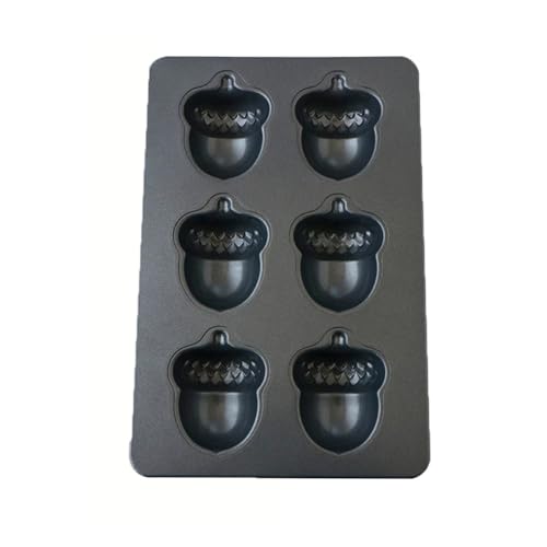Madeleine Mould Cake Pan,Bread Tin Madeleine Cake Baking Tray,Carbon Steel Mould for Muffin Brownie Cookie(Acorn)