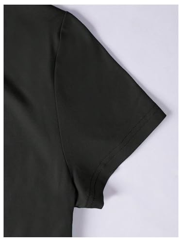 SweatyRocks Girl's Bow Heart Graphic Tees Short Sleeve Crew Neck Ruched Y2K Cute T Shirts4