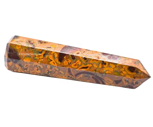 Image of Amazing Gemstone Fruit Jasper Crystal Towers - Natural Healing Crystal Point Obelisk for Reiki Healing and Crystal Grid (3 inch to 4 inch INCH)