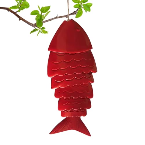 Carillon à vent Koi en métal, une idée cadeau idéale pour jardin et terrasse - 2