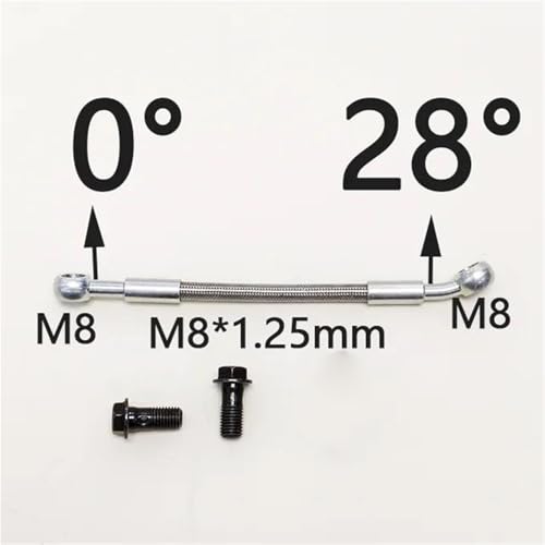 Flexible de frein 300cm banjo M8 pour résoudre le levier mou - 3