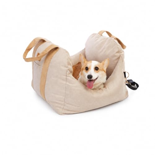 Image of PET AWESOME Dog Car Seat, Puppy Booster Seat, Travel Carrier Bed for Small and Medium Pets
