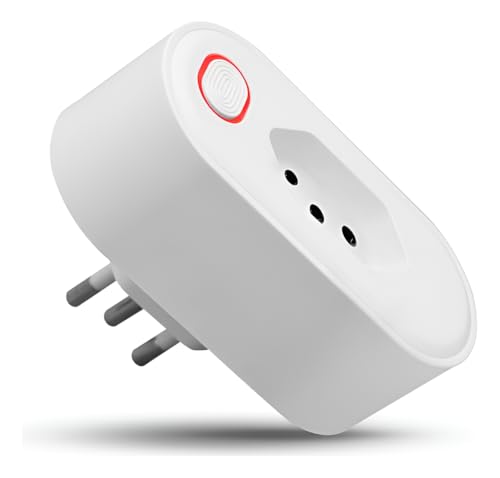 Tomada Inteligente Wi-Fi Bivolt 16A Smart Plug com Monitor de Con...