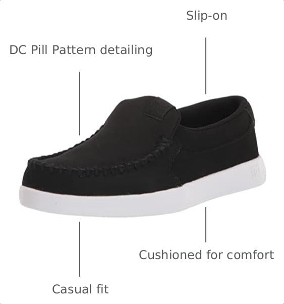 Image of DC Men's Villain Slip On Low Top Slipper Casual Sneaker Shoe