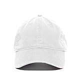 Newhattan Dad Hat 100% Cotton Soft Adjustable Unstructured Low Profile Six Panels Baseball Cap White
