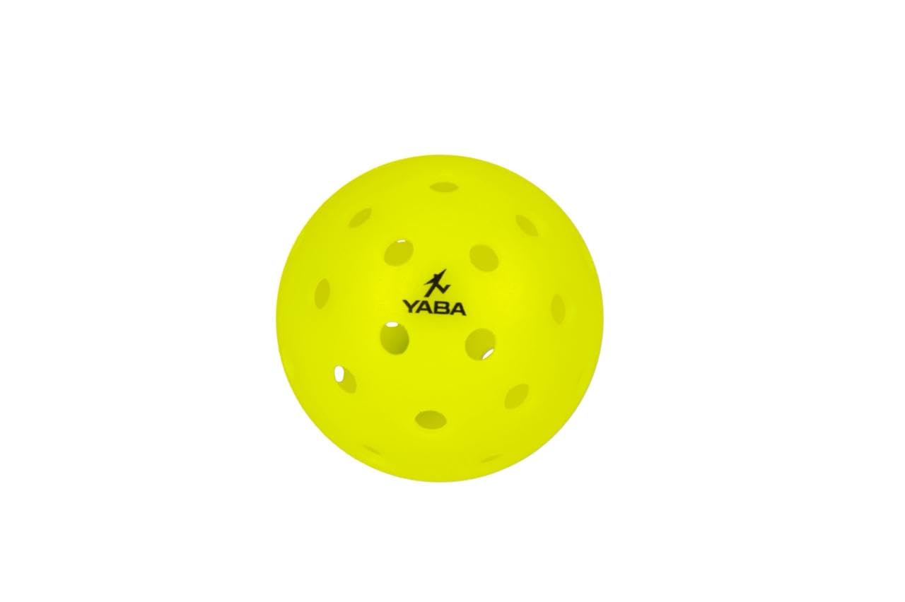 YABA Premium Outdoor Pickleball Balls, 40-Hole Design | for Tournament & Competition Play, Perfectly Balanced, High Bounce True Flight, High-Performance All-Weather (Pack of 6) 2