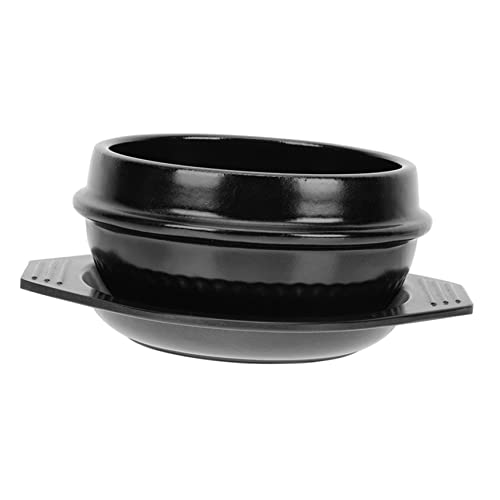 NOLITOY 1 Pieza Cacerola de Cerámica con Bandeja para Guisos y Sopa Utensilios de Cocina para