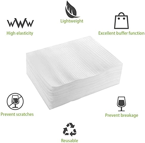 Toyvian 100PCS Bubble Bags Shockproof Bubble Bag Foam Wrap Cushion Pouches Scratch Resistant Protective Glasses Dishes Packing Wrap for Shipping Storage Moving