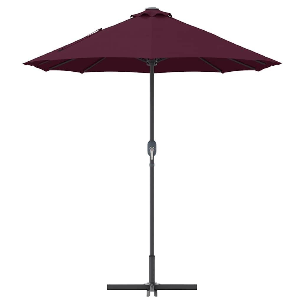 Parasol ogrodowy z poliestru i aluminium, z ręczną korbą, składany parasol na taras, do ogrodu, na balkon, ochrona przed słońcem i wiatrem