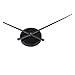 Timelike DIY Large 3D Clock Hands Wall Art Decor Quartz Clock Mechanism Accessories (Black)