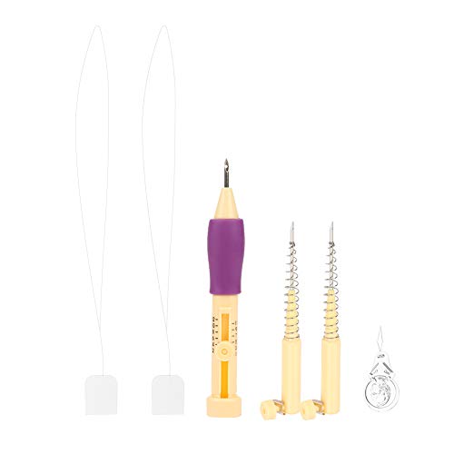 Xolsurg Embroidery Punch Needle Exquisite Hand Artwork DIY Craft KIT Comfortable Grip Gift Embroidery Lovers