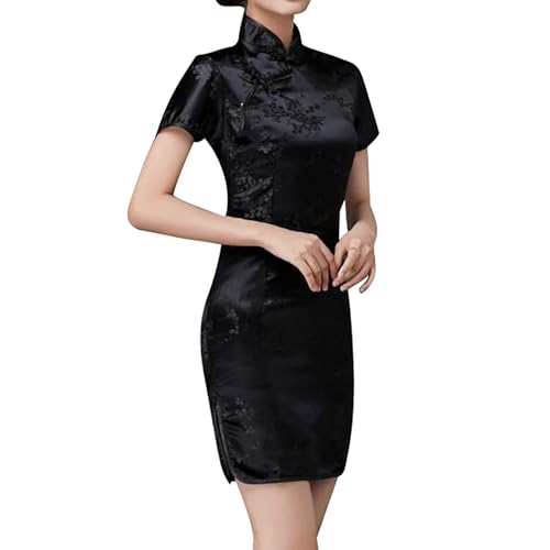 Robe Cheongsam femme rétro : tenue de soirée et mini robe de cocktail