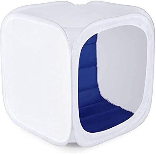 写真スタジオ撮影テントライトキューブ拡散ソフトボックスキット、写真用4色背景(赤ダークブルーブラックホワイト),40 * 40cm,Excellent2