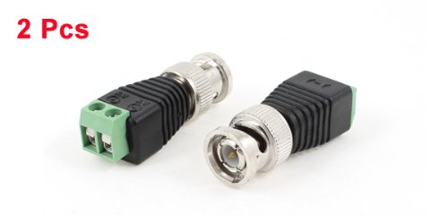 Conector macho BNC para cámara CCTV, pack 2 piezas miniatura 2