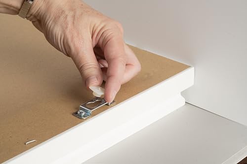 Image of Fletcher Picture Perfect No-Wire Hanging Kit | Keeps Frames Level with Flush Mount Hardware for Wall Art, Mirrors & Signs | Supports up to 100lbs.