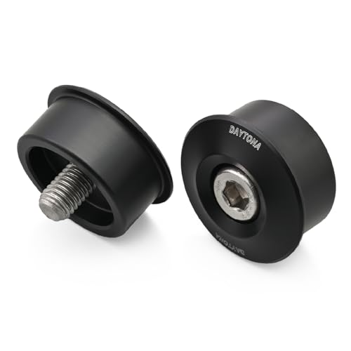 デイトナ(Daytona) バーエンドミラー アダプター バイク カワサキ(M8)用 左右セット ハイビジミラー ブラック 48328