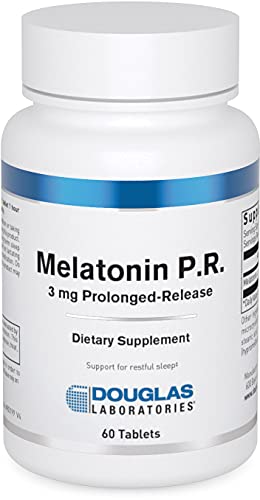 Douglas Laboratories Melatonin P.R. | 3 mg Prolonged-Release Melatonin to Support Sleep/Wake Cycles* | 60 Tablets