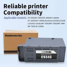 Image of Epson Maintenance Box C9345 for L15150, L15160 Ecotank Pro Et-5800 Et-5880 Et-5850 Et-16600 Et-16650, Workforce St-c8000, L15150, L15160 Printer