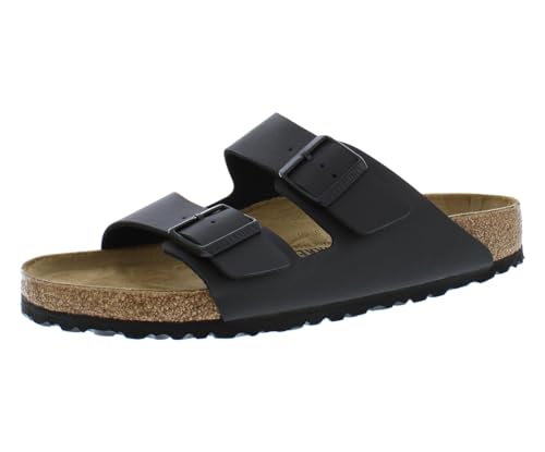 Image of Birkenstock Arizona Unisex Shoes Size 12, Color: Charcoal Black /Black