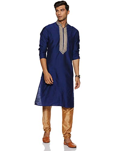 Image of Ethnix by Raymond Men's Poly Viscose Kurta Pyjama