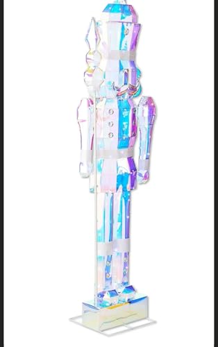 6 Pre-Lit Prismatic Nutcracker Viral Light-Up Indoor/Outdoor Christmas