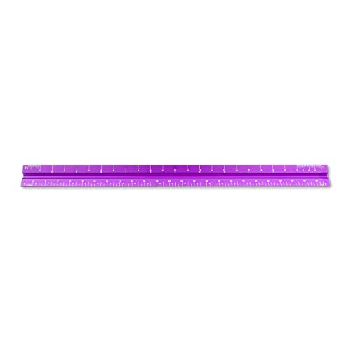 Image of Alumicolor Aluminum Architect Solid Drafting Scale, 12IN, Purple