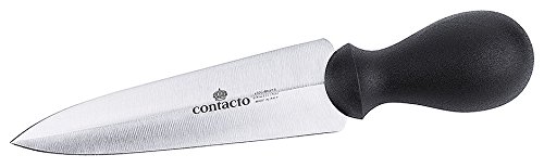 Parmesanmesser/Käsemesser zum Aufbrechen und Teilen des Käselaibs, seidenmatt poliert, schwarzer hochdichter Polyethylen-griff, schwere...